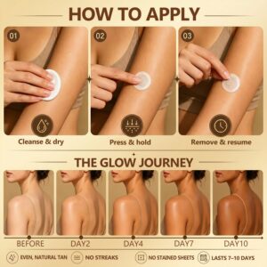 Hiskin® Sunless Instant Bronze Tanning Microneedle Patch