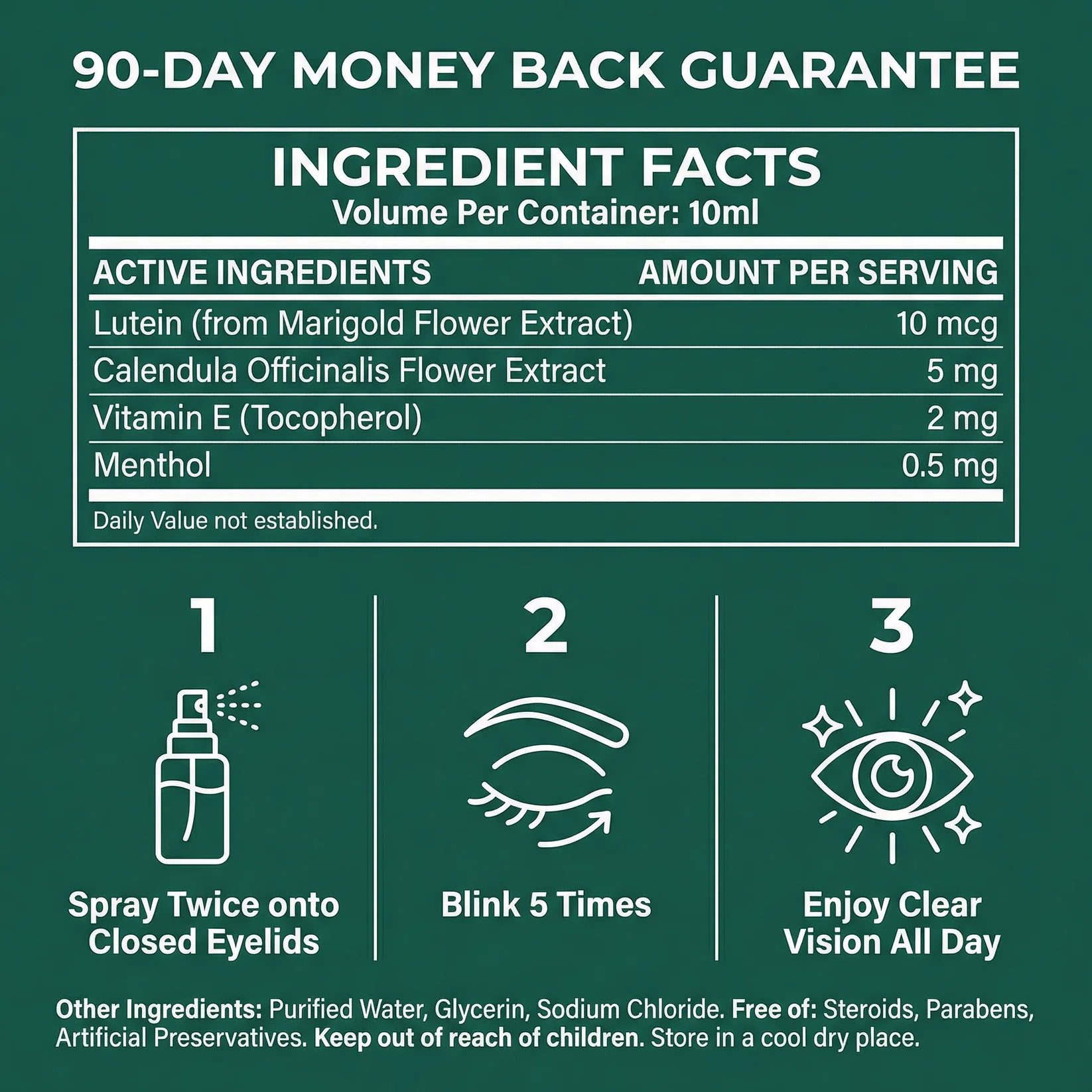 VisionPure Lutein Eye Spray