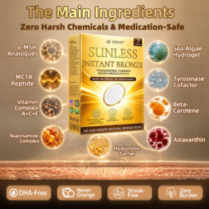 Hiskin® Sunless Instant Bronze Tanning Microneedle Patch